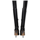 Black Leather Over The Knee